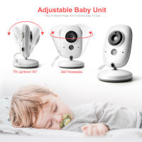 Monitor De Bebé Con Vídeo VB603 2.4G Wireless Pantalla LCD De 3.2 Pulgadas Audio Bidireccional Visión Nocturna Cámara De Seguridad Babysitter - details 7