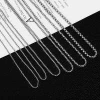 Collar Clásico De Enlace De Caja HIYEE En Negro Para Hombres Y Mujeres Acero Inoxidable Joyería DIY Regalo Con Diámetro De 2mm/3mm/4mm/5mm - details 6