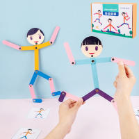 Juguete Educativo De Madera Para Deportes DIY Puzzle Tablero Juego De Aprendizaje Temprano Para Niños En Preescolar Entrenamiento De Habilidades Motoras Finas - details 3