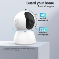 TALLPOWER C23 Cámara de Vigilancia Interior, Ultra HD 2K, WiFi 2.4GHz, Visión Nocturna, LED Infrarrojo de Seguimiento Automático, Pan y Tilt de 360°, Audio Bidireccional - details 1