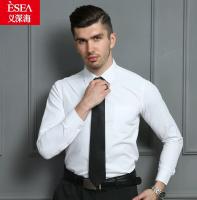 Camisa De Negocios Para Hombre Talla Extra Extra Grande 8XL Cuello Cuadrado Estilo Slim Fit Manga Larga Blanco Sólido Y Rayada Ropa Social Casual - details 0