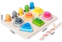 Juguetes Educativos Montessori De Madera Con Atracción Magnética Para Niños Puzzle De Colores Y Formas Para El Desarrollo Cognitivo - details 8