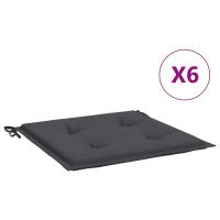 vidaXL Cojines para silla de jardín 6 uds tela 50x50x3 cm Color Antracita,  Crema,  Beige y mas Cojín Decorativo de Asiento Cojines de muebles de salon - details 10