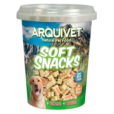 Soft Snack Arquivet Mini Huesitos Duo Salmón con Arroz 300g Arquivet - 1