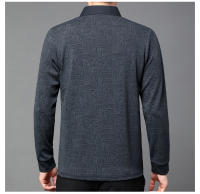Camisa Polo Larga Con Estampado Hueco Para Hombre Estilo Coreano Moda Negocios T-Shirt De Golf Top De Poliéster Talla M-4XL - details 6