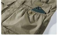 Chaleco De Hombre Para Exteriores Con Multiple Bolsillos Color Sólido Para Pesca Director Reportero Trabajo Fotografía Casual Chaqueta Cintura - details 13