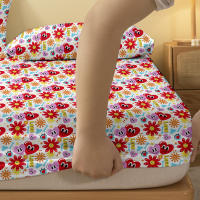Sábana Con Patrón De Expresión Heartflower 1 Pieza Seda Poliéster 100% Para Dormitorio Cama Con Estampado Sin Almohadillas Incluidas - details 4