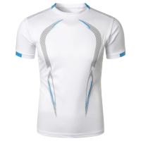Camiseta De Verano Para Hombre Transpirable Y Ligera Con Secado Rápido Para Gimnasio Y Correr Tops De Entrenamiento Casual De Cuello Redondo - details 1