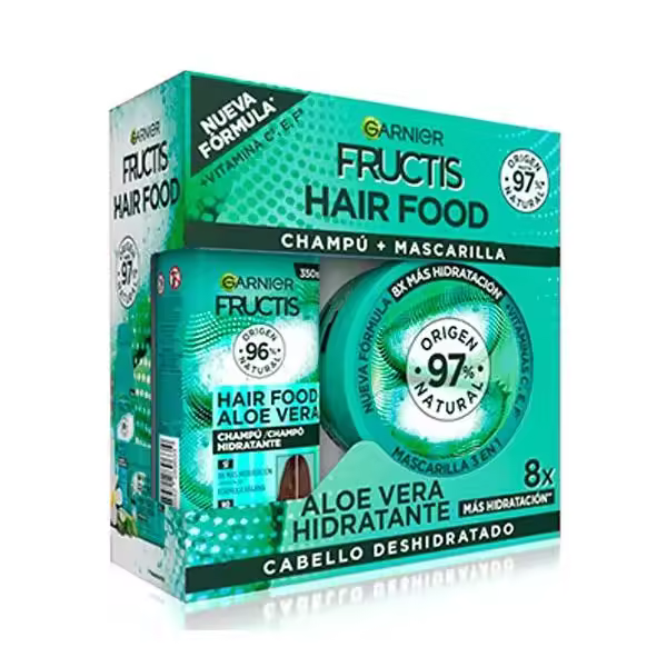 Garnier FRUCTIS Aloe Vera Hidratante Champú 350ml | Pack 1UD Cabello Deshidratado - 1