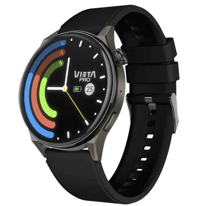 Vieta Pro - Reloj inteligente de mujer deportivo con llamadas, control de sueño, contador de pasos | Smartwatch de mujer redondo con pulsómetro, notificaciones y pantalla AMOLED de 47mm - 1