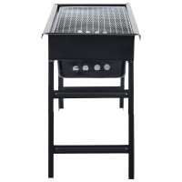 vidaXL Barbacoa portátil para camping de acero 60x22,5x33 cm - details 2