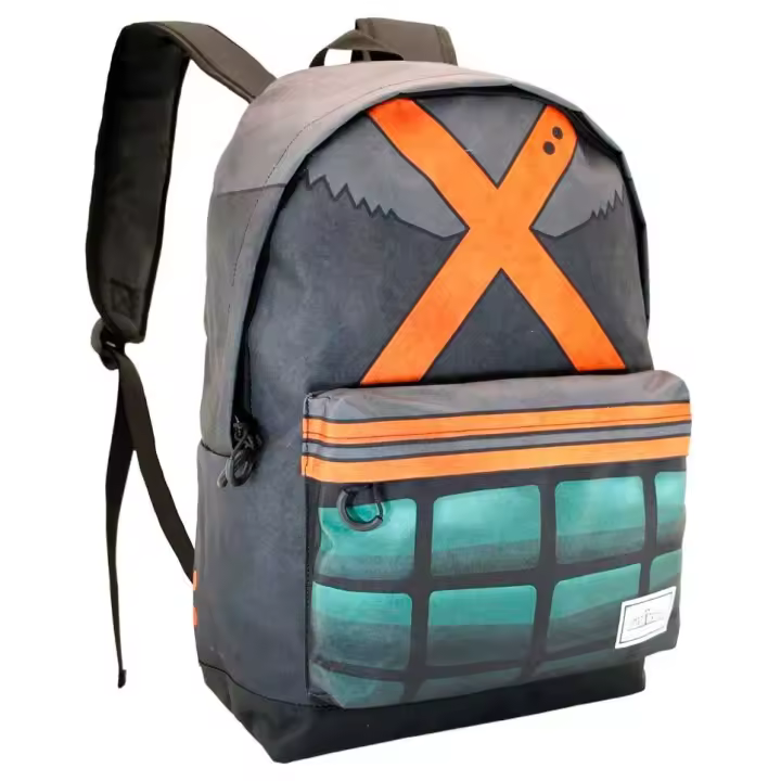 Mochila X My Hero Academia 41cm. Mochila ergonómica con amplio espacio. Diseño resistente y versátil para llevar tus pertenencias con estilo. - 1