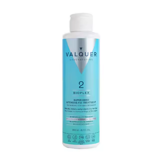 Bioplex Paso Nº 2 Tratamiento Intensivo Reparador - Hidrata, Fortalece y Mejora la Elasticidad del Cabello - 200ml - Valquer Laboratorios - 1