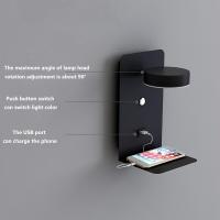 Lámpara De Pared LED Moderna Y Sencilla Para Dormitorio Luz Nocturna Con Carga USB Para Móvil Lámpara De Noche Para El Lecho - details 8