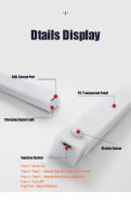 Luz Nocturna LED Inalámbrica Recargable USB 50cm Sensor De Movimiento Barra De Luz Dimmer Detector Inducción Lámpara De Armario Para Cocina Habitación - details 9