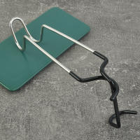 Soporte De Palas De Acero Inoxidable Para Luz Y Pala De Tenda Accesorio Portátil Para Pesca Y Caza Colgador De Linterna Para Camping Suministros Al Aire Libre - details 2
