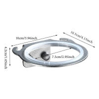 Soporte De Secador De Pelo De Aluminio Espacial Para Pared Organizador De Baño Estante De Almacenamiento Montado En La Pared Con Capacidad De Carga De 10kg 8cm - details 16