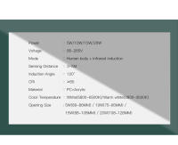 Spotlight LED Con Sensor De Movimiento PIR 5W 10W 15W 20W Para Entrada Pasillo Sala De Estar Escaleras Vota 85-265V - details 2