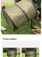 Bandeja De Ropa Sucia Portátil De 10 Gallones Para Almacenamiento De Basura Exterior Plegable Y Duradera Para Compostaje - details 7