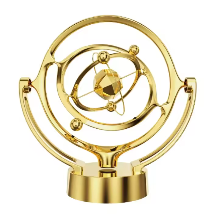 Modelo De Rotación Magnética Wobbler Tierra Movimiento Perpetuo Decoración De Escritorio Única Orbe Planetaria USB Regalo - 1