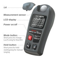 BSIDE Medidor De Lux Digital Con Pantalla LCD 0~200,000lux Instrumento De Iluminancia Sensor De Fotometría Medidor De Lux/FC Portátil - details 4