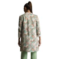 Blazer mujer cuadros oversize estilo casual elegante – americana moda 2025 – WA Wild Animal – talla única - details 2