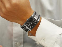 Reloj De Pulsera Masculino WWOOR 2024 Moda Lujo Quadrado Impermeable Diseño De Ginebra Cuarzo Reloj Masculino Con Numeros Romanos Y Cierre De Seguridad - details 21