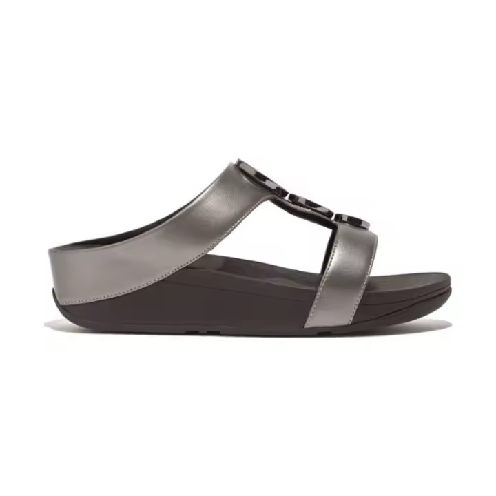 Sandalias FITFLOP  para mujer en color plateado - 1