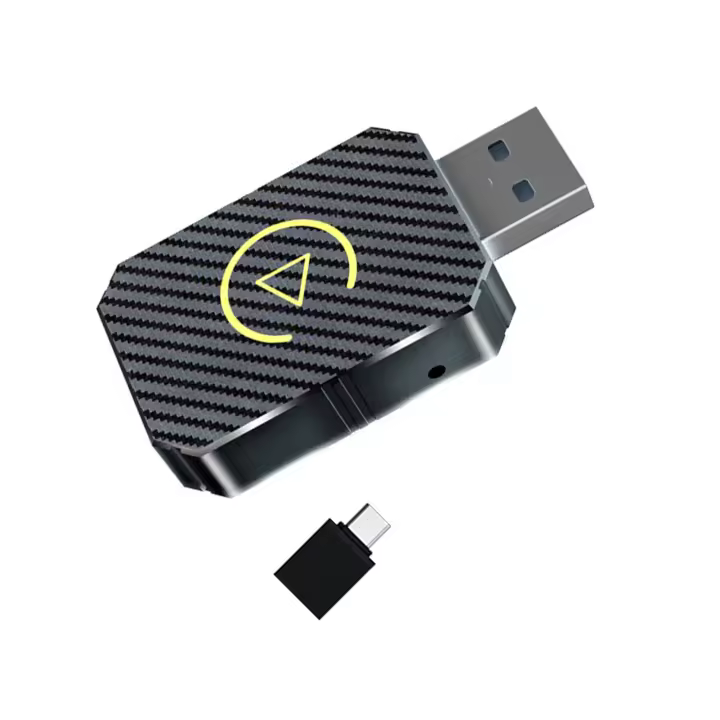 Adaptador Wireless CarPlay Android Auto Smart Carplay Box 2en1 Dongle Universal Plug & Play Conectividad BT Rápida Para Coche - 1
