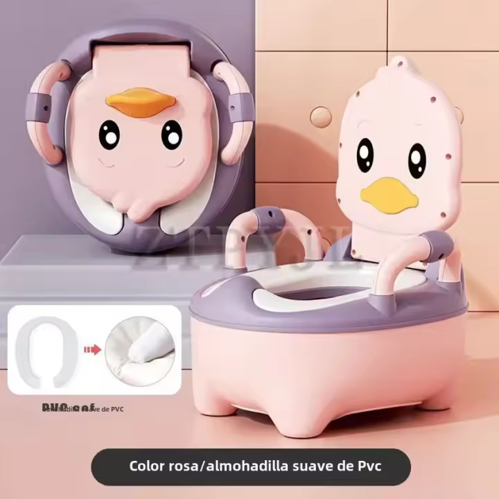 Asiento De Instrucción Para Niños Y Niños With Diseño De Pato Seguro Y Portátil Para Bebés De 1 A 6 Años - 1