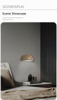 Lámpara De Pared Semi-Circular De Piedra Artística En Color Amarillo Travertino Con Luz LED Ahorradora De Energía Para Decoración De Dormitorio Y Pasillo - details 6