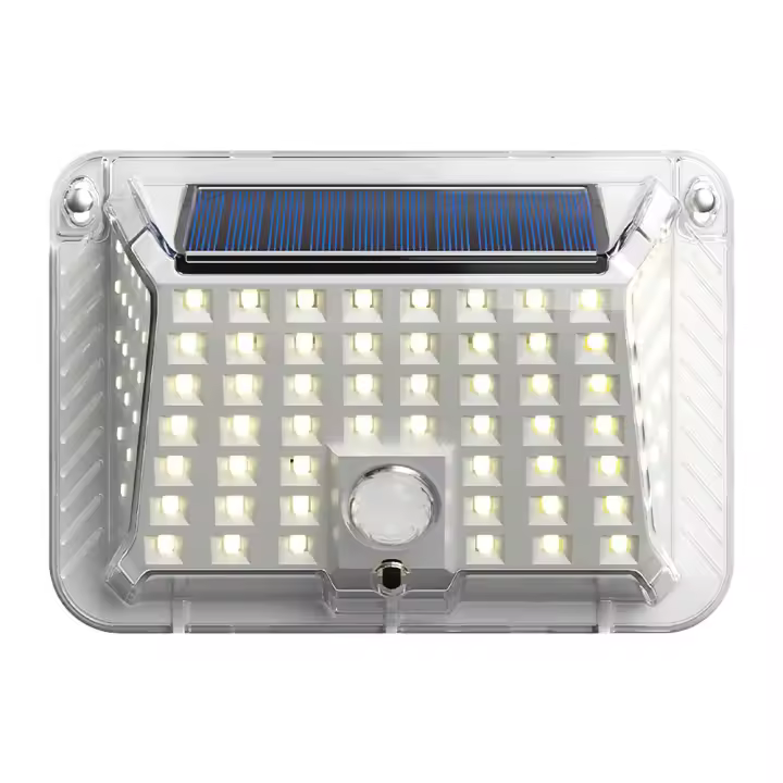 Lámpara De Pared Solar Con Sensor De Movimiento 90 LEDs Luz De Calle Para Jardín Exterior Iluminación Decorativa Para El Hogar Protección IP65 Fuente De Energía Solar ABS Moderno - 1