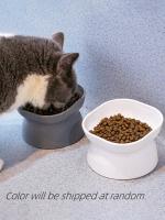 Cuenco Para Mascotas 1Pc Alimento Y Agua Para Gatos Y Pequeños Perros Plástico Forma Redonda Alimento Y Agua Separados - details 2
