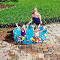 Piscina infantil hinchable Inflable Reutilizable redonda 122cmx25cm,183cmX38cm,MAS DE 2 AÑOS,cm,fespu - details 1