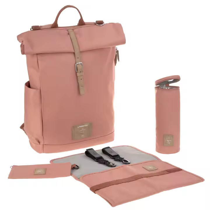 Mochila Rolltop en tono canela. Estilo minimalista y funcionalidad máxima. - 1