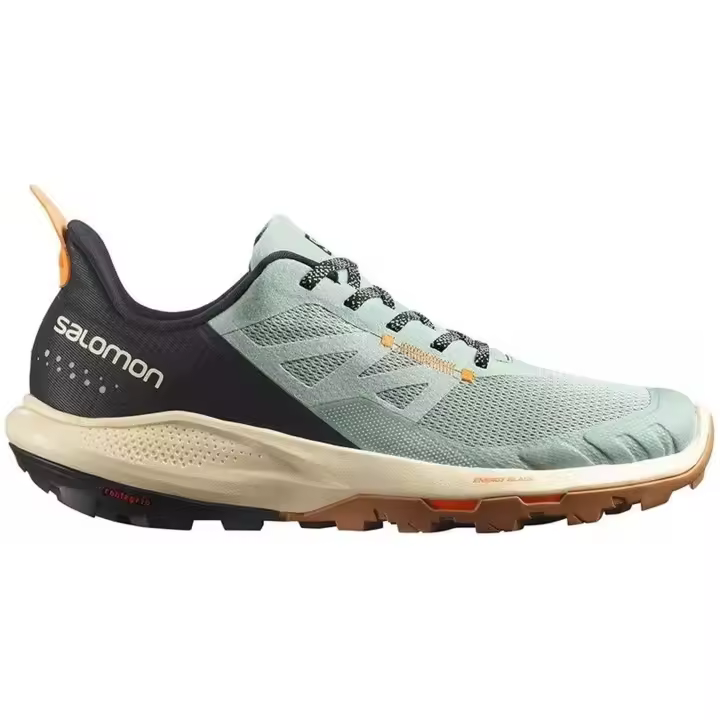 Zapatillas De Montaña Salomon Outpulse Verde/Tostado/Naranja Homb - 1