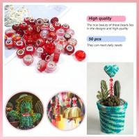 20/50pcs De Varias Variedades De Cuentas De Resina Con Agujero Grande Para Lampwork Cuentas Espaciadoras De Encanto Para Fabricación De Joyería Y Pulseras DIY - details 3
