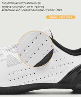 Zapatos De Ciclismo Para Hombre Y Mujer Blancos Transpirables SPD De Bloqueo Auto Racing Zapatillas De Bicicleta MTB Planas Talla 36-47 - details 6
