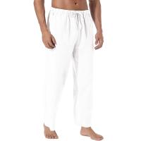 Pantalones Grandes King Billion Para Hombre Algodón Y Lino Estilo Ingles Rectos Cierre Elástico Casual Comodidad Talla Media - details 2