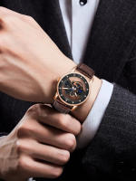 Reloj De Cuarzo TOMI Para Hombres Y Mujeres Reloj De Lujo Casual Con Diamantes Huecos Material De Correa PU Estilo Moda Y Casual - details 26