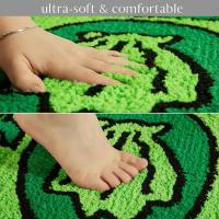 Alfombra De Pie Con Dibujos De Dólares Vikama En Color Verde Antideslizante Para Dormitorio Y Sala De Estar Estilo Europeo Y Americano Tejida Mecánicamente De Poliéster - details 4