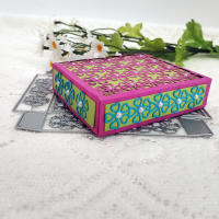 Caja De Regalo 3D Plegable Con Borde De Artesanía Y Marco Herramientas De Corte Metálico Para Scrapbooking Decorativo Y Encaje Manual - details 29