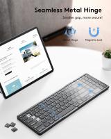 Teclado Bluetooth Plegable De Tamaño Completo Con Teclado Numérico Recargable Portátil Para Viajes Teclado Inalámbrico Foldable - details 3