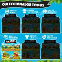 PIRATIX ADVENTURE WORLD Serie Crazy Jungle, Captain Pack Pharaonix – Incluye 4 Piratix, 1 capitán Dorado, 4 Accesorios neón, 1 Jaula, 1 cañón, 2 Tesoros exclusivos, 2 Banderas neón - details 0