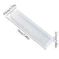 Organizador De Maquillaje Portátil En Plástico Con Cubierta Para Cepillos Y Lápices De Cejas Translúcido Accesorios De Almacenamiento - details 9
