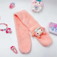 Bufanda De Peluche Para Niñas Hello Kitty Kawaii Cinnamoroll Kuromi My Melody Accesorio De Cosplay De Anime Suave Y Gruesa Regalo Para Niños - details 7