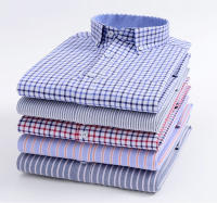 Camisa Casual Para Hombre De Algodón Oxford Con Rayas Y Bolsillo En Soltero Cuello Botón Manga Larga Ajustada Y Cómoda En Colores Variados - details 3