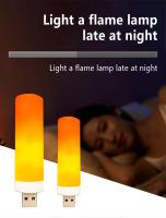 Lámpara De Noche USB LED Con Efecto De Velocidad De Velas Decorativas Luz De Ambiente Inalámbrica Para Decoración De Habitaciones Y Festivales - details 2