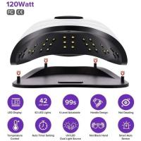 Secador de uñas UV Profesional, lámpara UV LED de 120 W para uñas de gel, sensor Automático, 4 temporizadores 10/30/60/99 S, lámpara UV para manicura. - details 0