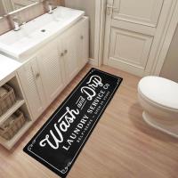 VIKAMA Alfombra De Lavandería Antideslizante Absorbente Para Cocina Sala De Estar Balcón Lavable Alfombrilla Para Puerta - details 3